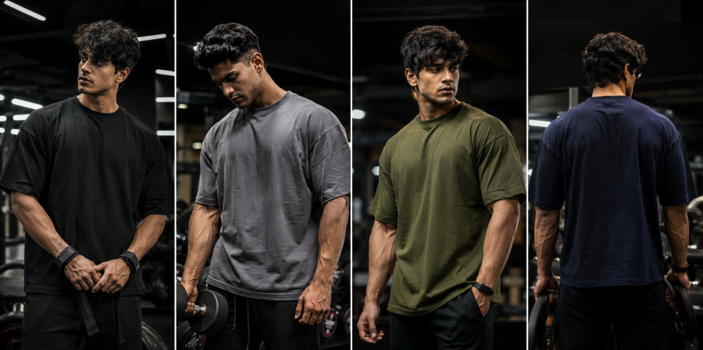 oversized gym t-shirt for men India Vajralift